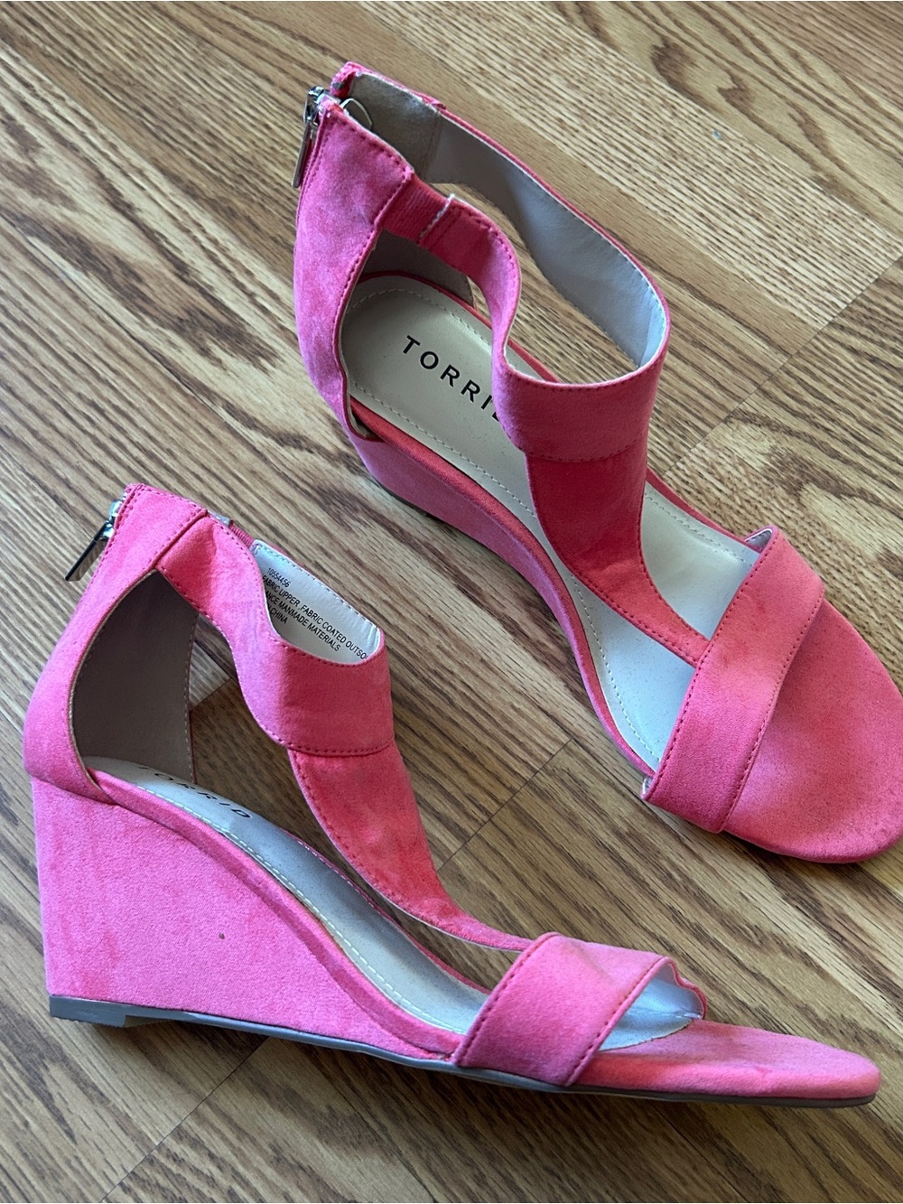 TORRID coral wedge sandals